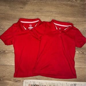 Wonder Nation Red Polo Shirts Set of 2 Size S (6-6X)